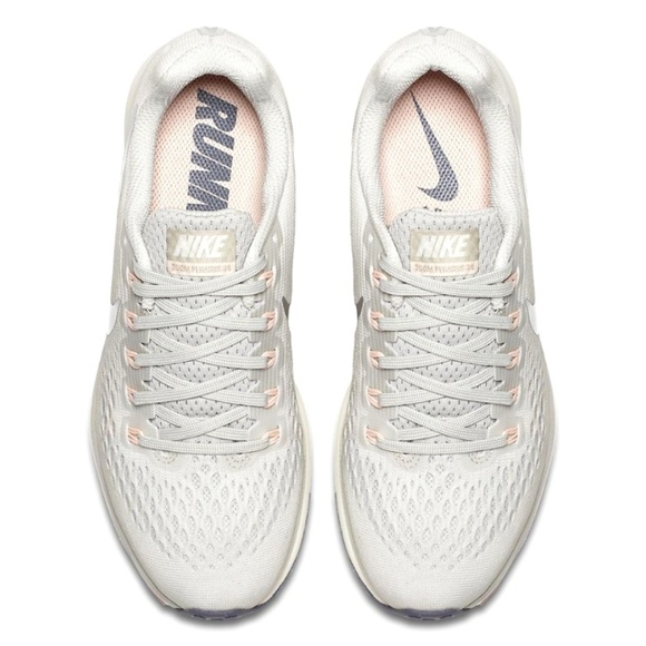 🆕️ NWT Nike Air Zoom Pegasus 34 Light Bone/Chrome - Picture 2 of 8
